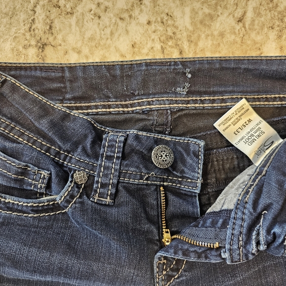 Silver jeans - Suki Mid slim - sz W25/L33 - Picture 3 of 5